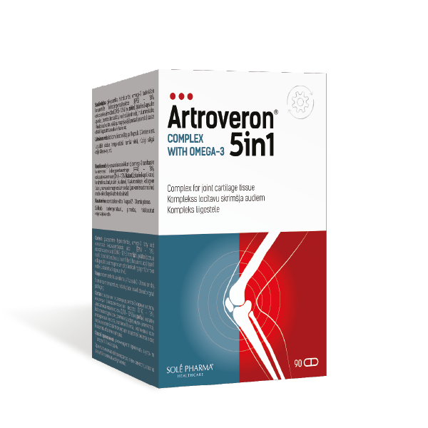 Artroveron® 5in1 complex with Omega-3, 90 капсул